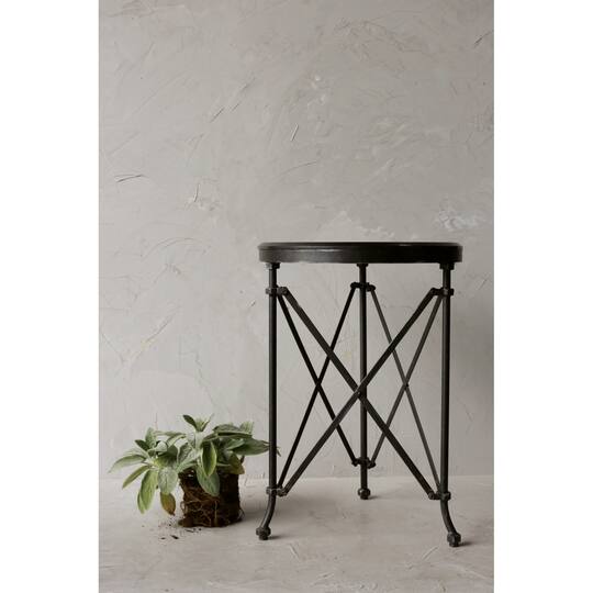 Hello Honey® 28'' Metal Table with Marble Top